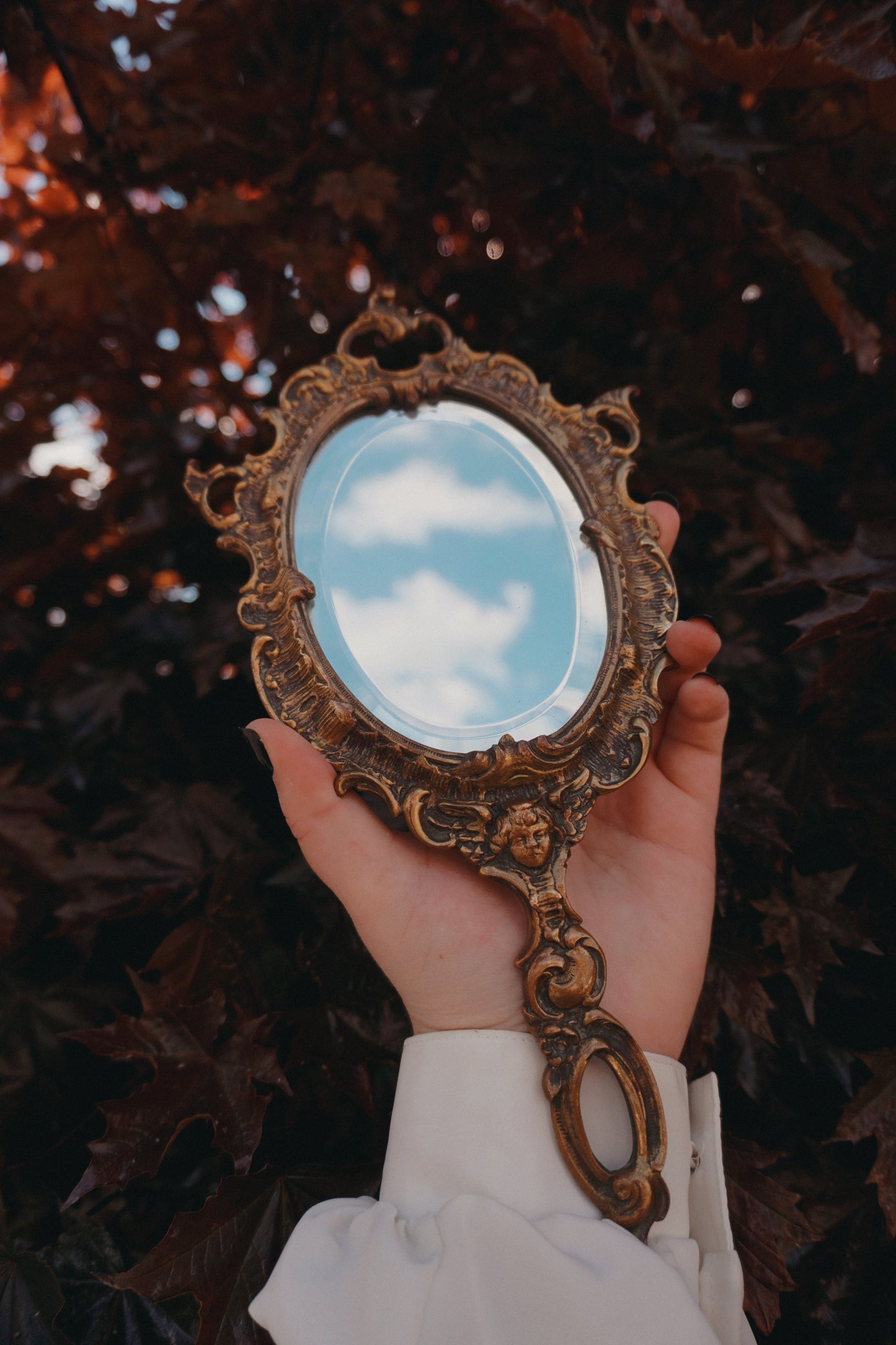 'Cherubic' Vanity Hand Mirror