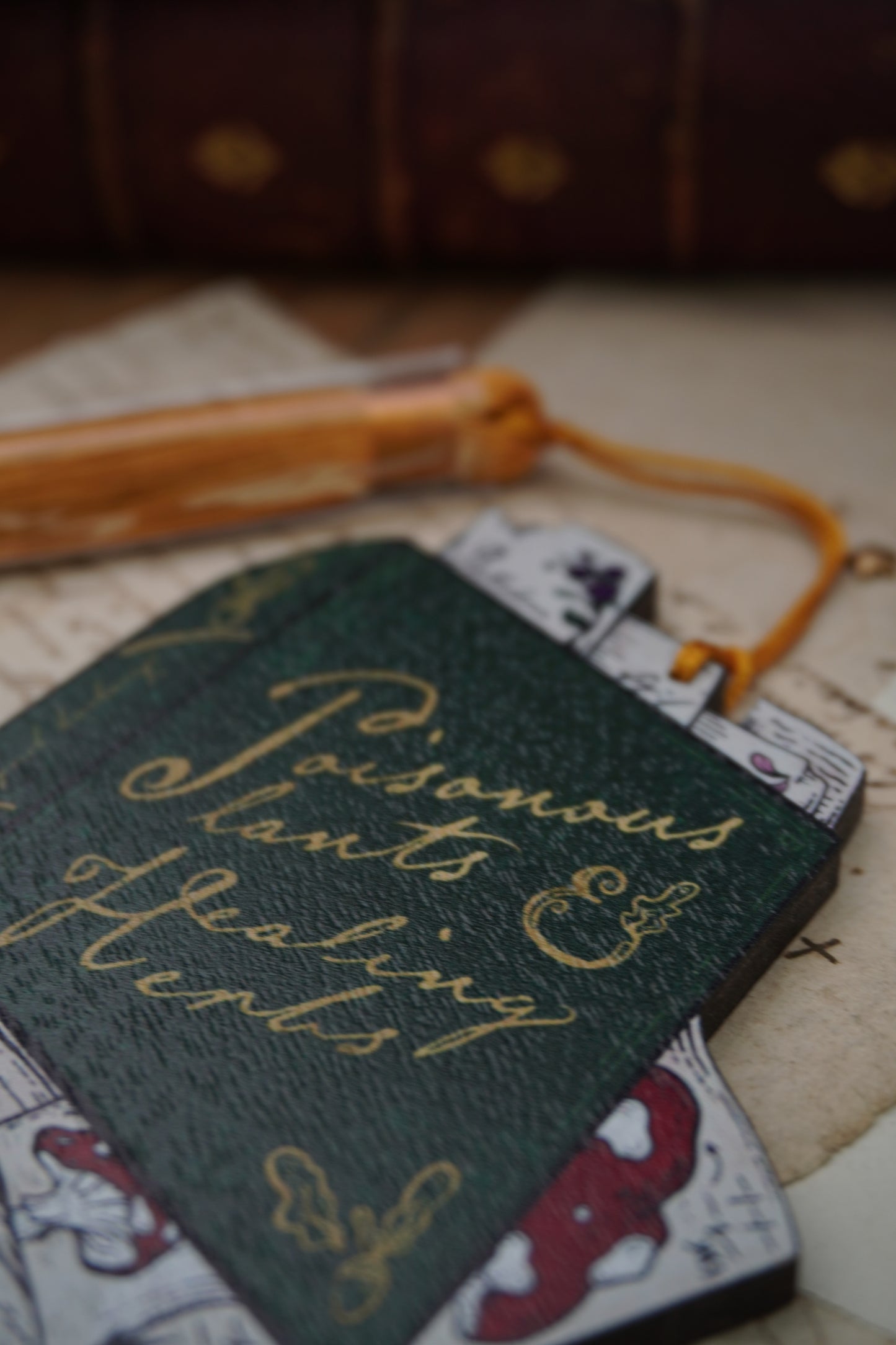 Wooden ornament | Poisonous Plants book
