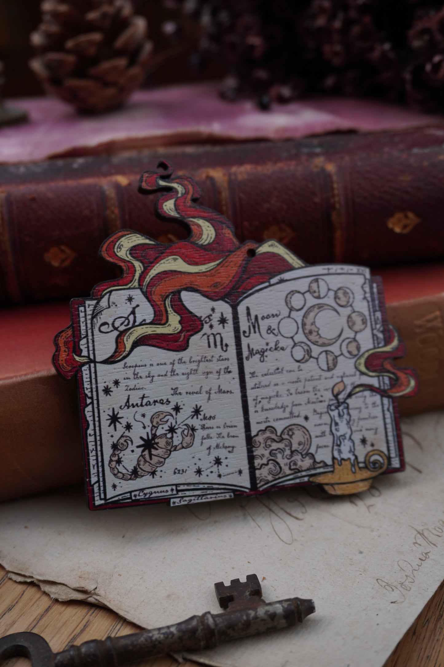 Wooden ornament | Celestial Book