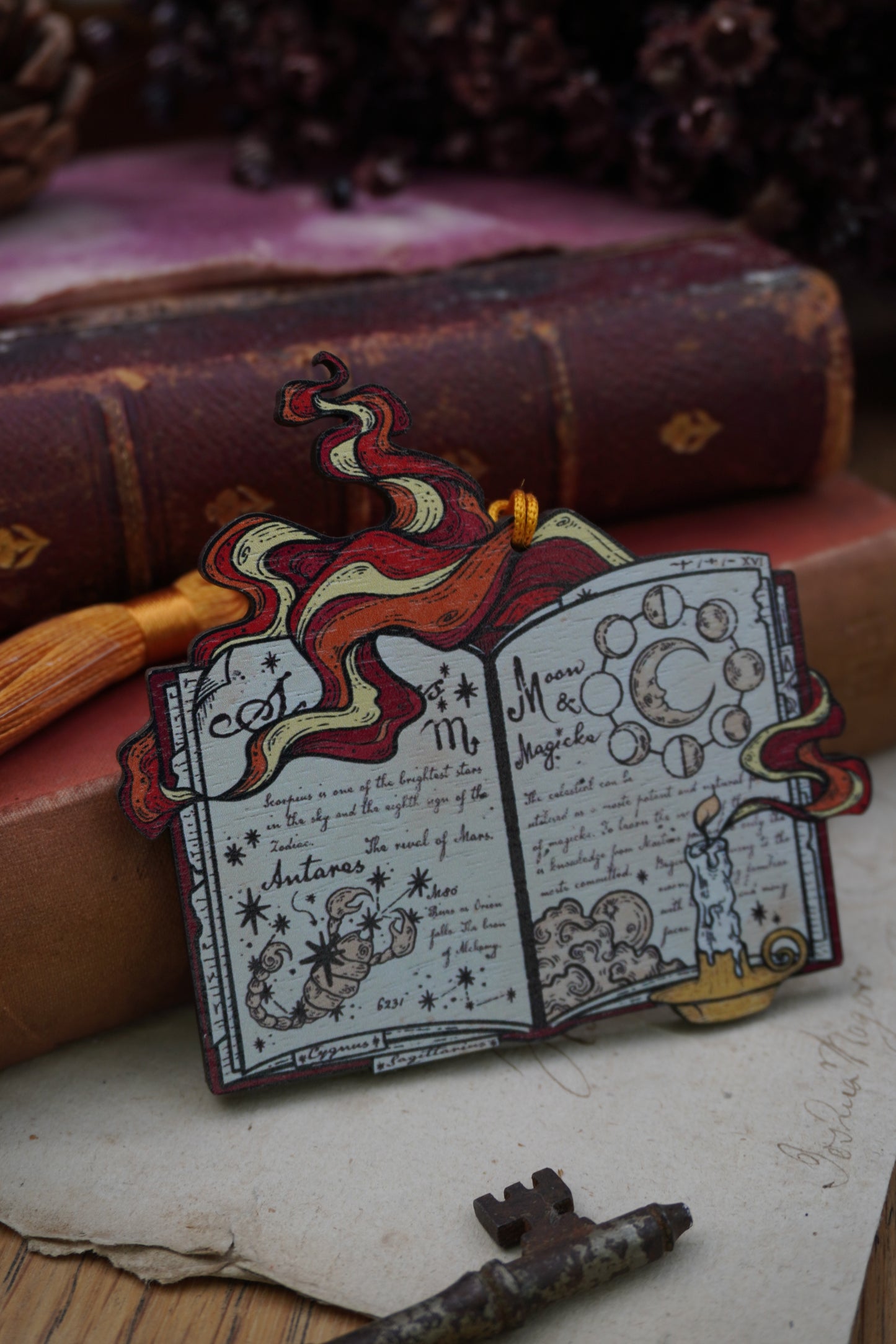 Wooden ornament | Celestial Book