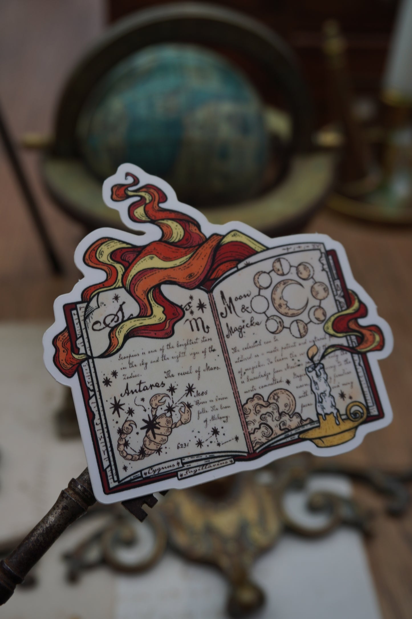 Celestial book sticker | Matte