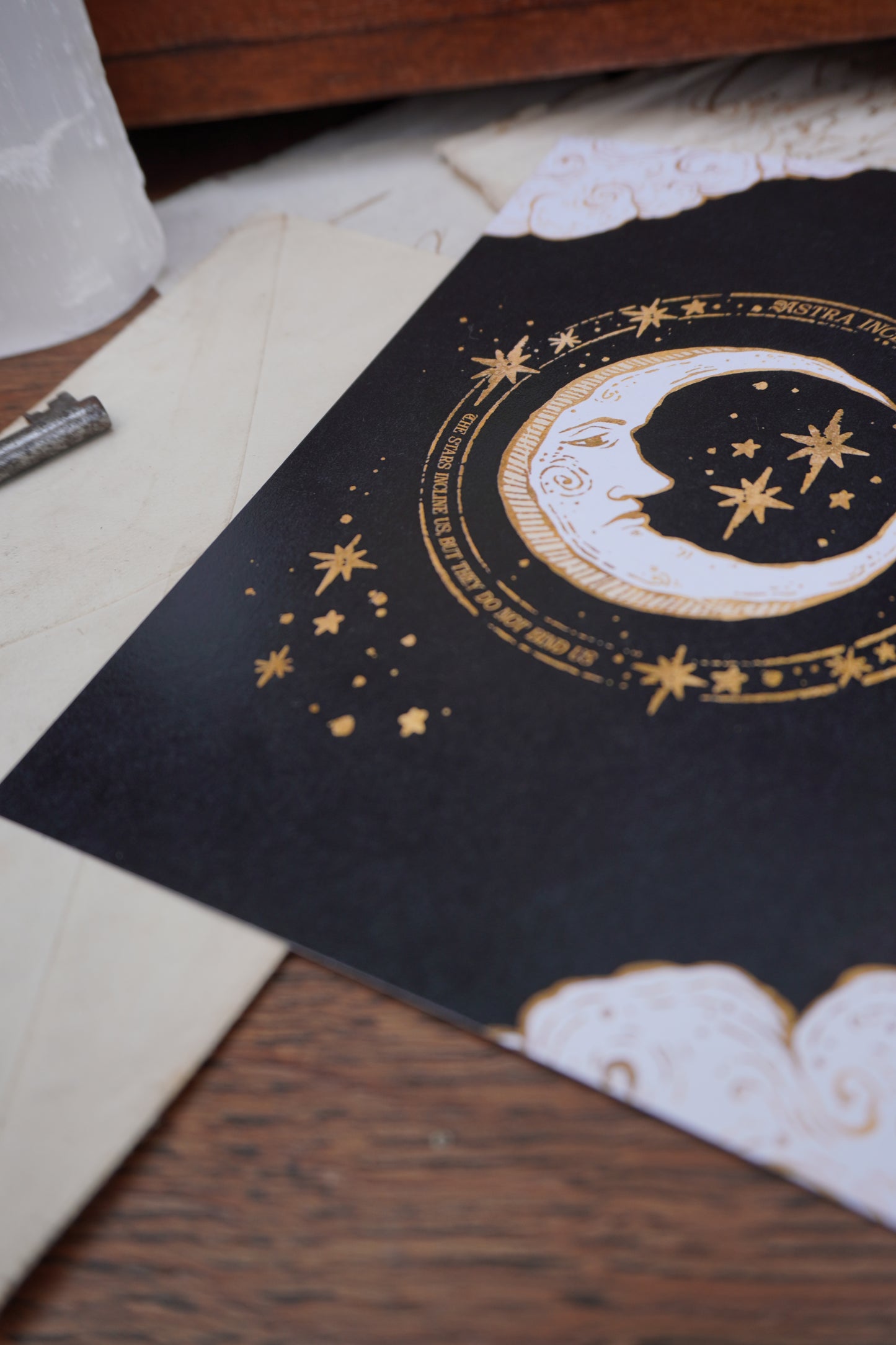 Medieval Moon Celestial Postcard print | A6