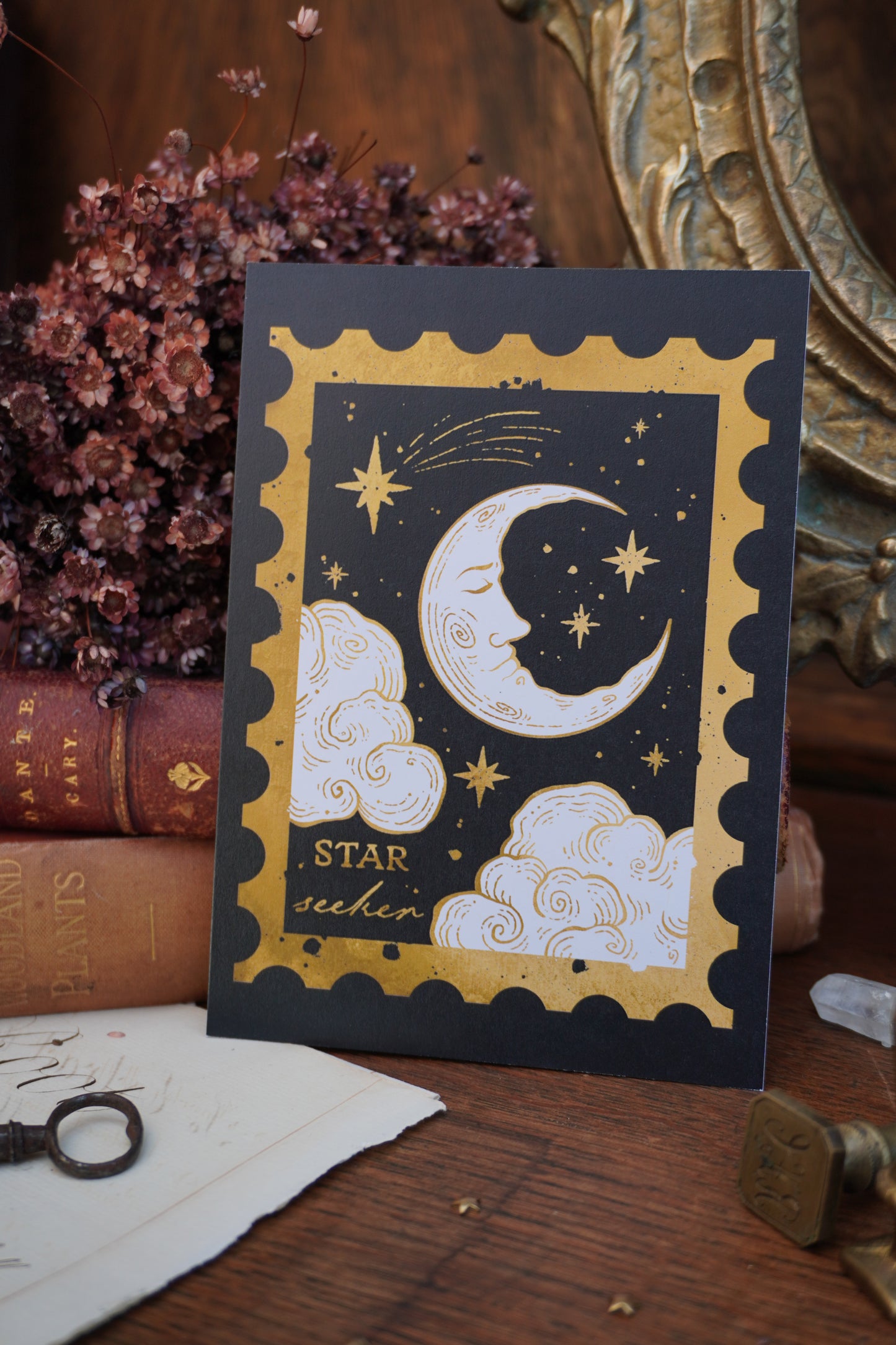Star Seeker Celestial Postcard print | A6