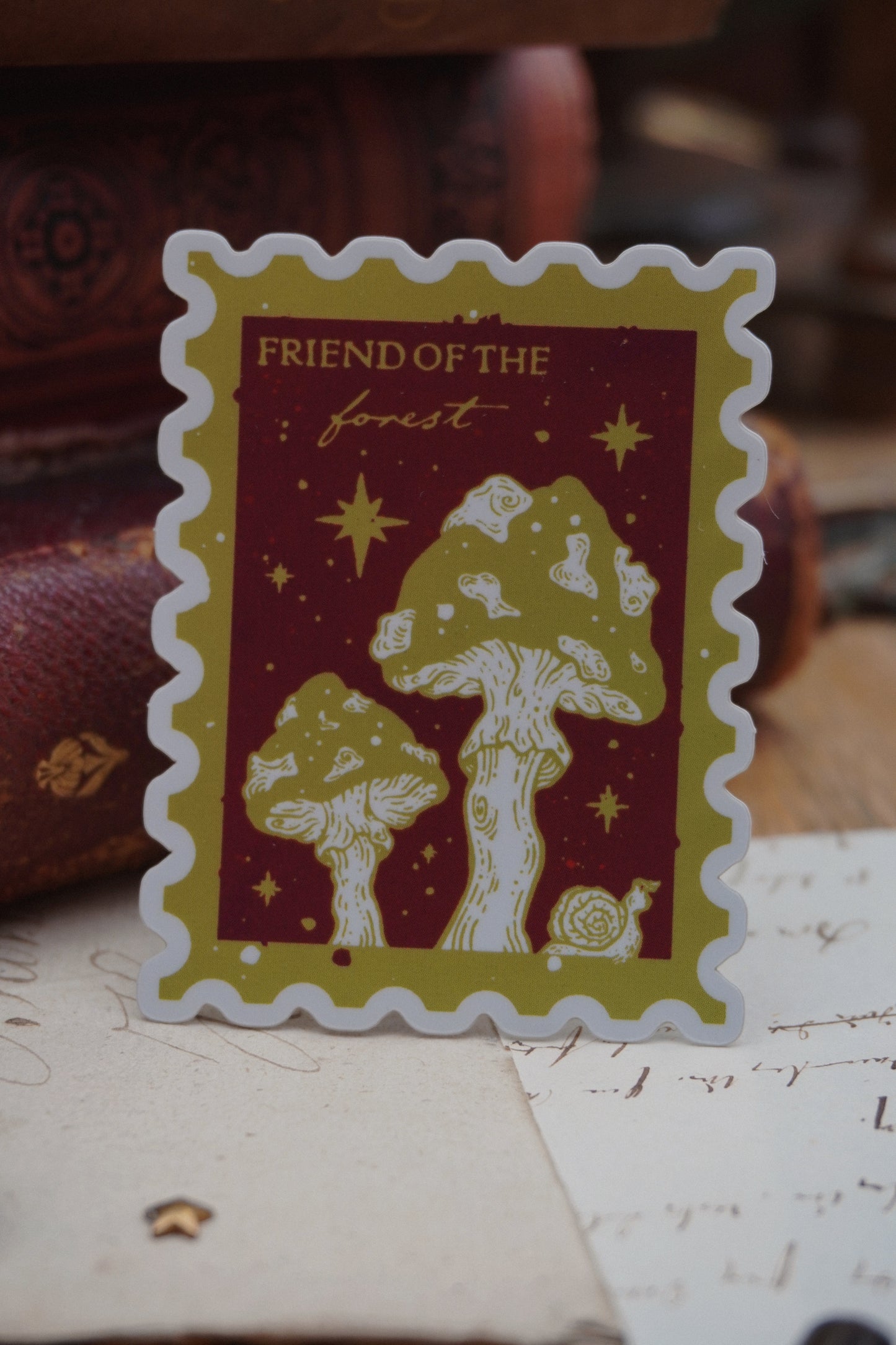 Friend of the Forest stamp sticker | Holographic Matte