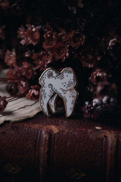 Tiny Tooth Enamel Pin