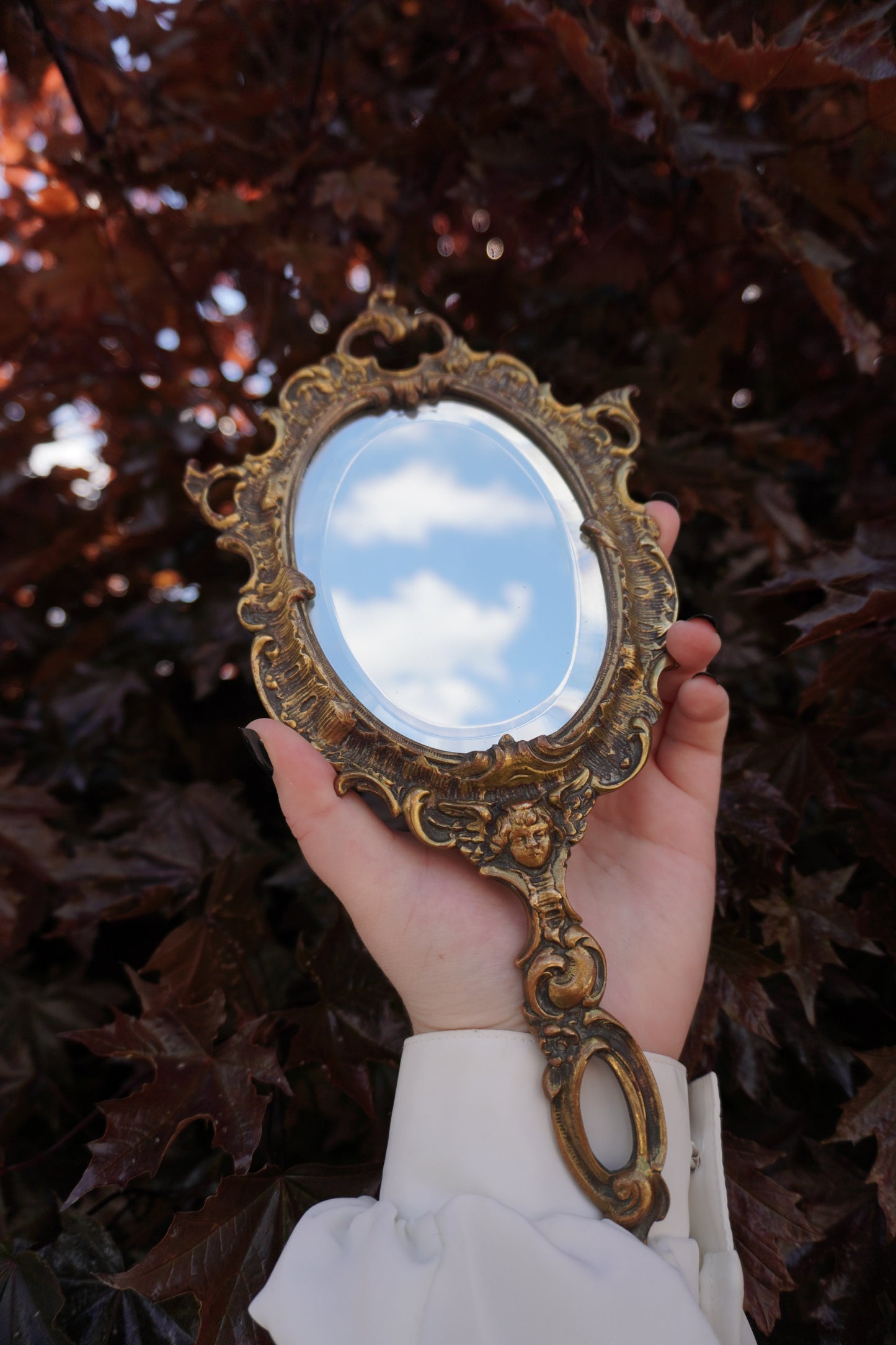 'Cherubic' Vanity Hand Mirror