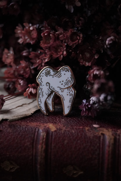 Tiny Tooth Enamel Pin