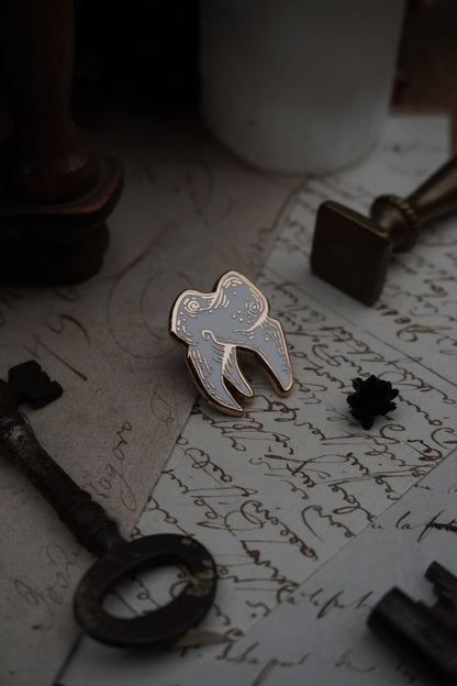 Tiny Tooth Enamel Pin