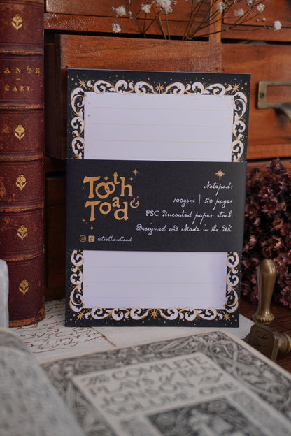 A6 Ornamental Filigree notepad
