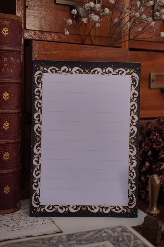 A6 Ornamental Filigree notepad
