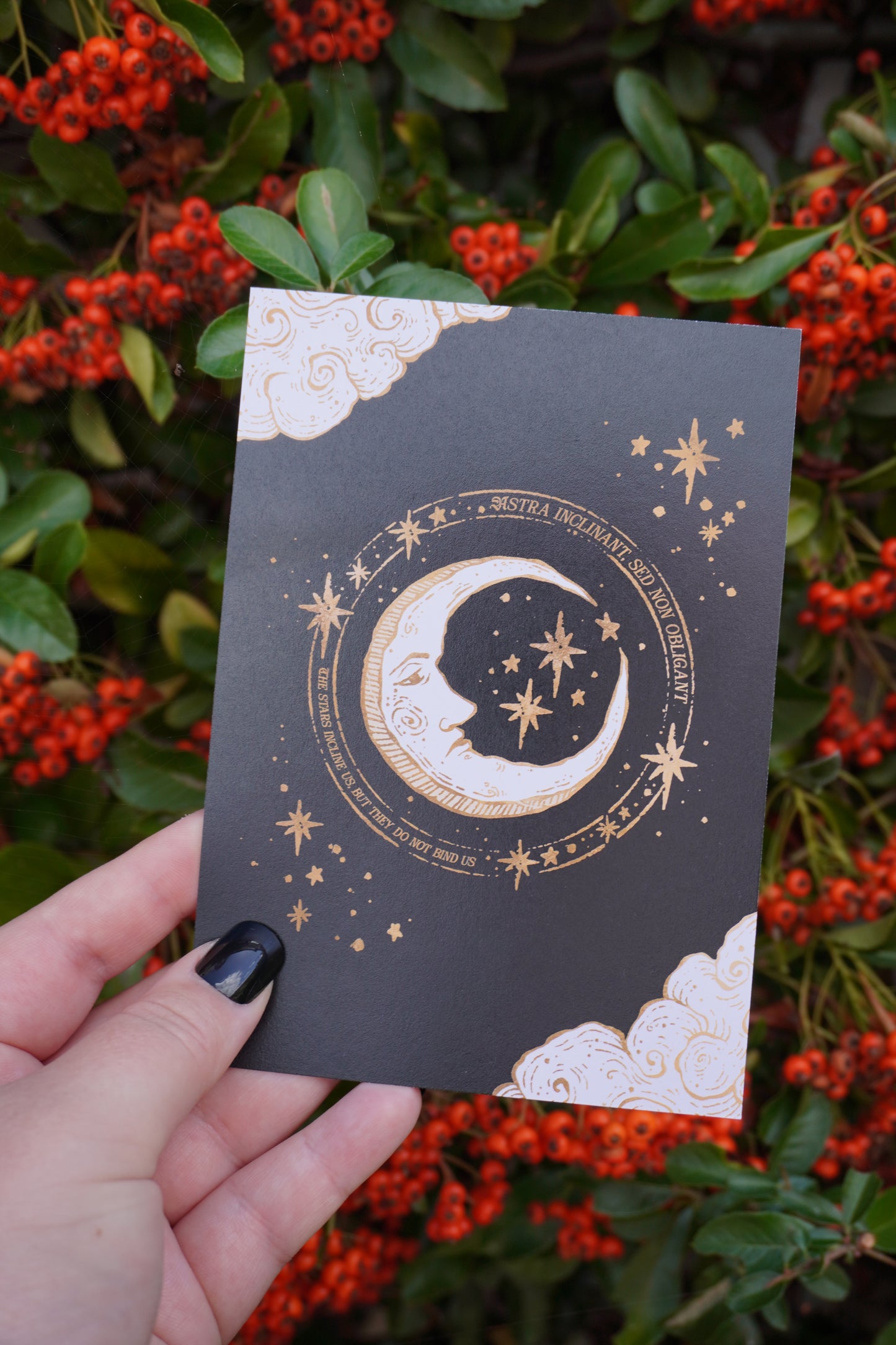 Medieval Moon Celestial Postcard print | A6