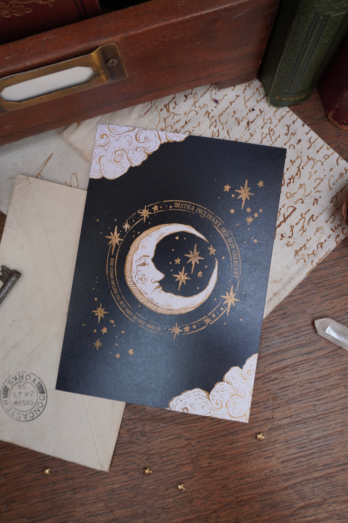 Medieval Moon Celestial Postcard print | A6