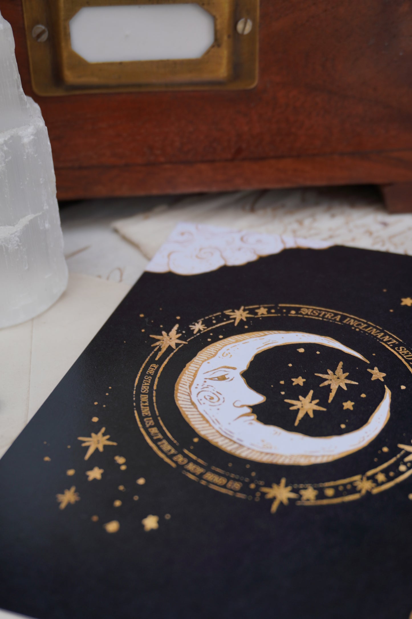 Medieval Moon Celestial Postcard print | A6