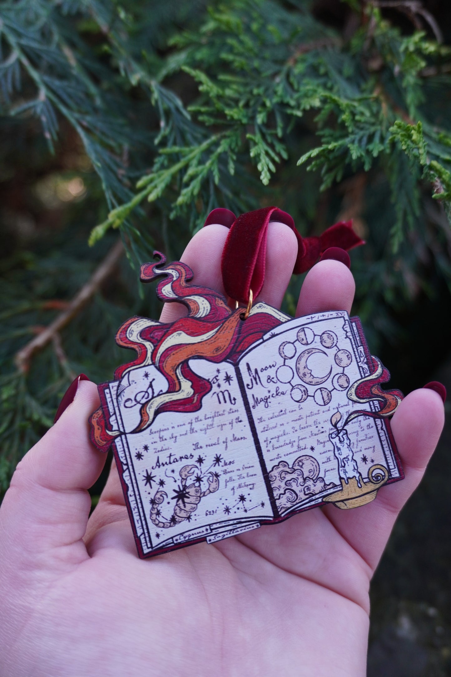 Wooden ornament | Celestial Book