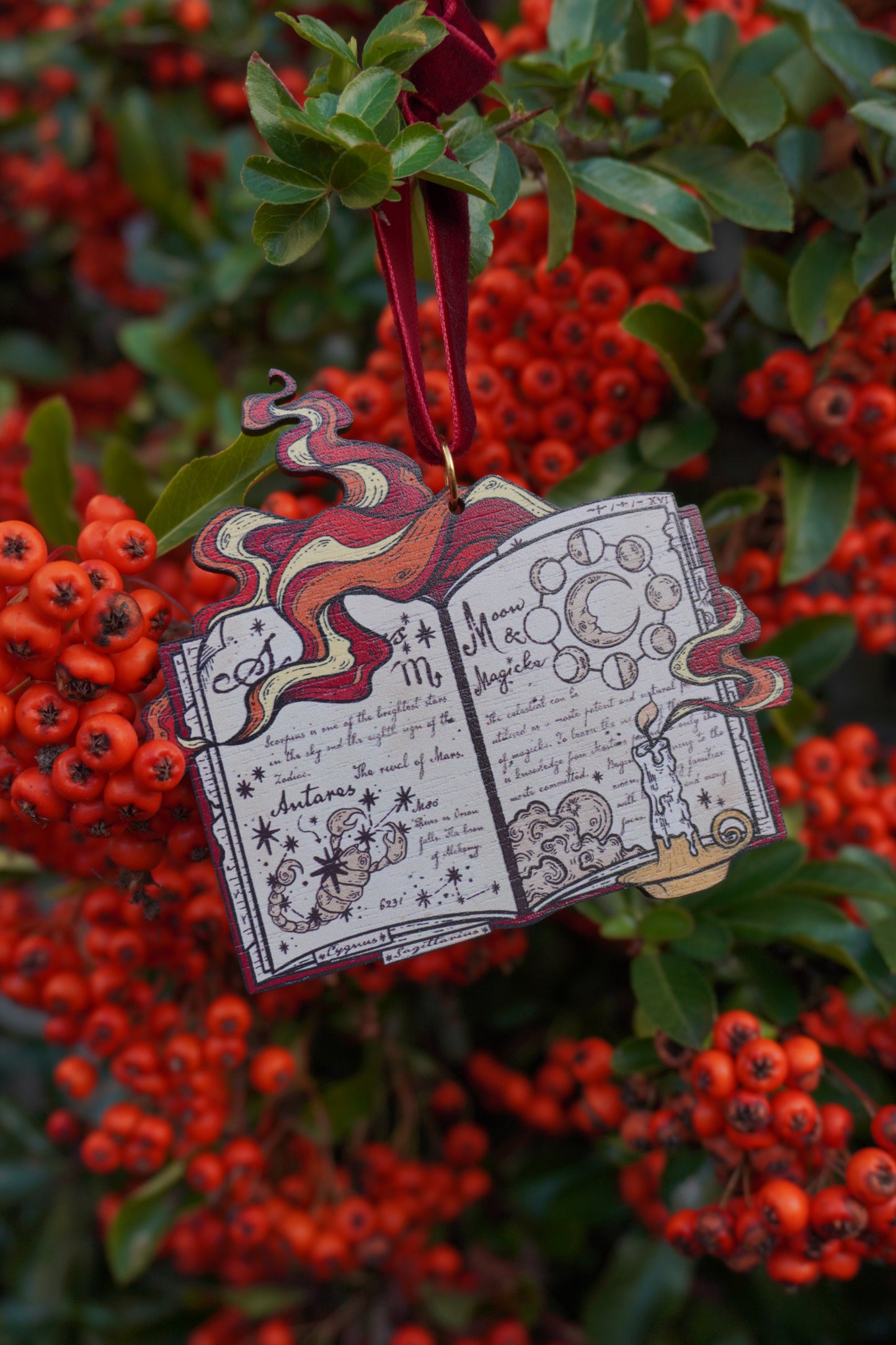 Wooden ornament | Celestial Book