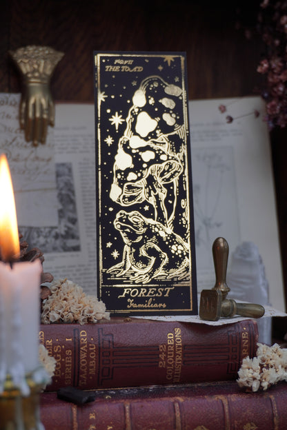 Forest Familiars bookmark | Double sided gold foil