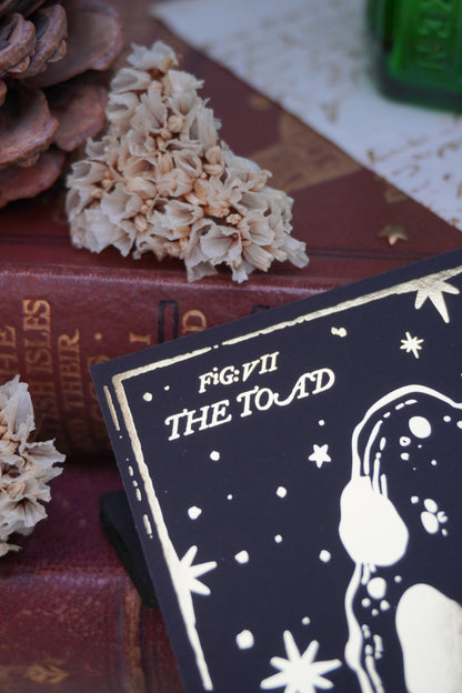 Forest Familiars bookmark | Double sided gold foil