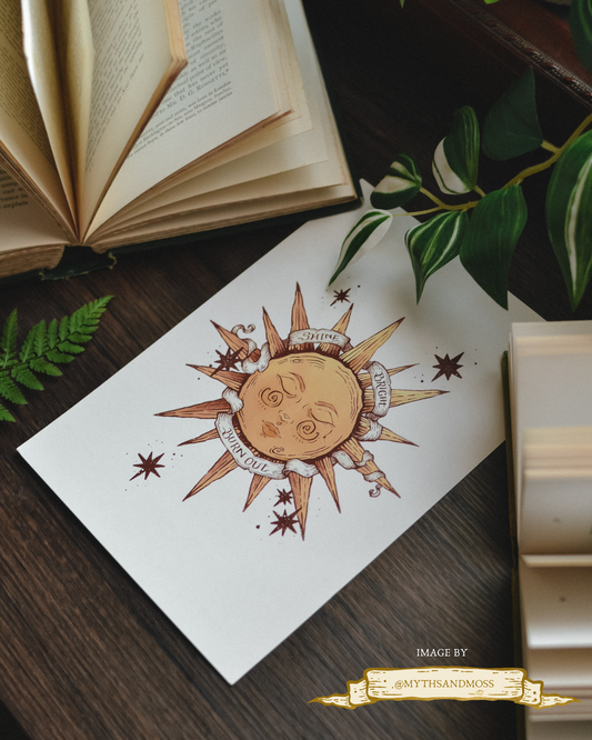 Shine Bright, Burn Out Art print | A5