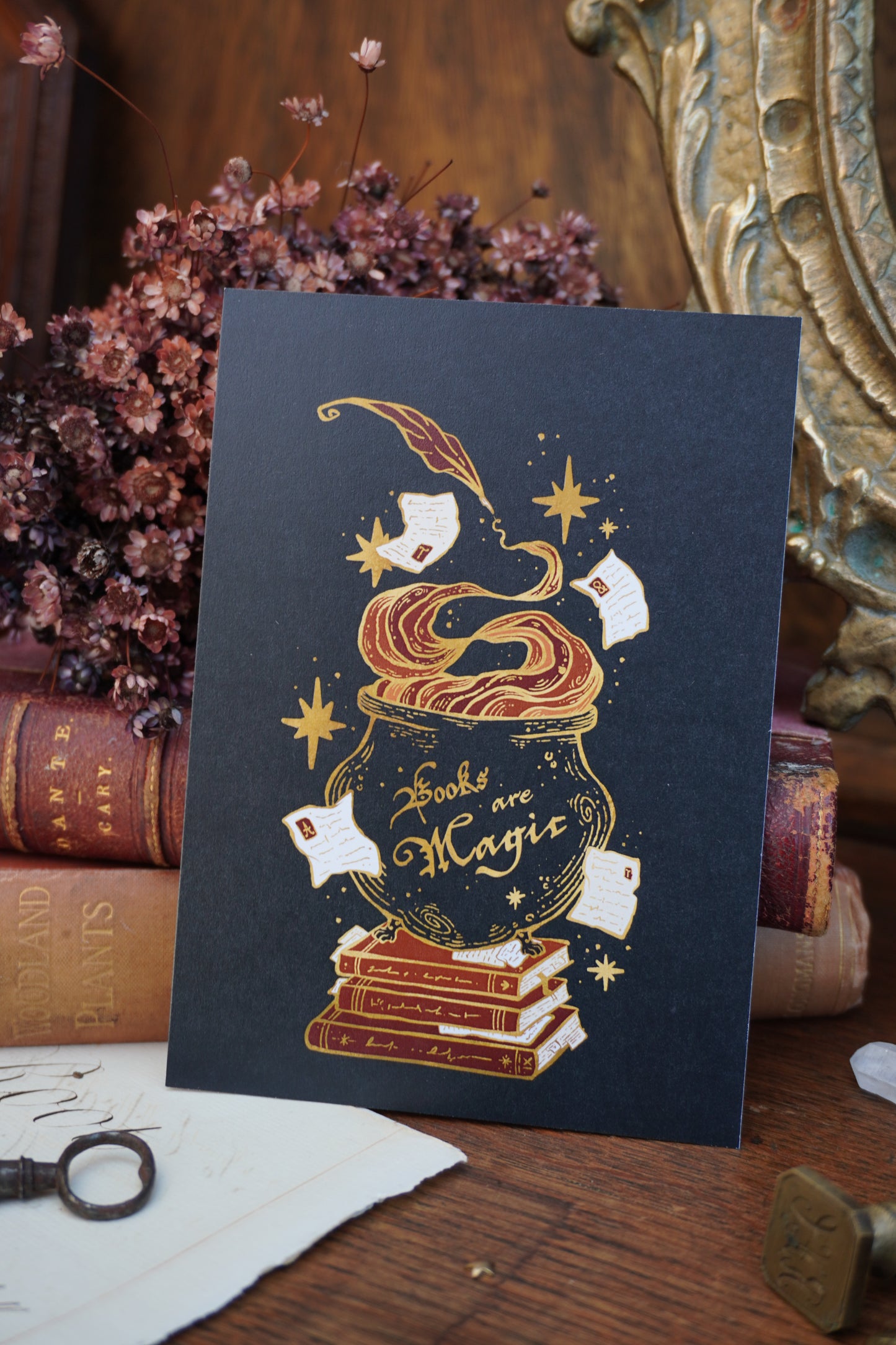 Books are Magic Post card print | A6