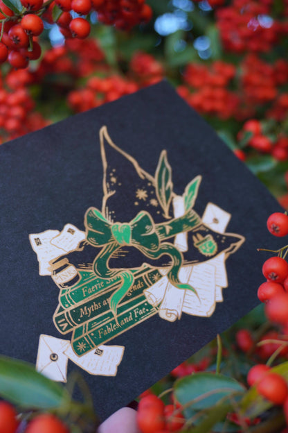 Bookish Witch postcard | A6